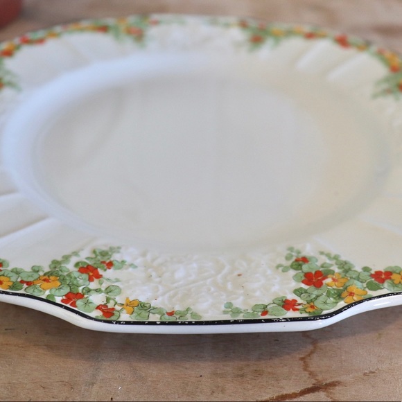 Antique Myott Son & Co Plate Floral 1930’s - Picture 3 of 4